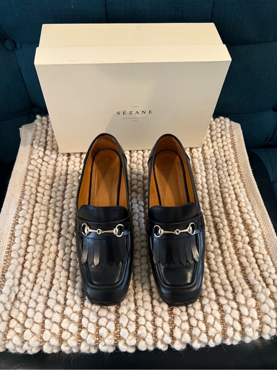 Sezane Shoes - Sezane Julianne Loafers Glossy Black w/box